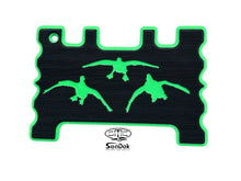 Load image into Gallery viewer, Black/Island Green Brushed Cupping Ducks Design