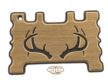 Load image into Gallery viewer, Cappuccino/Black Brushed Deer Antler Design