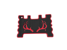 Load image into Gallery viewer, Charcoal/Ruby Red Brushed Deer Antler Design