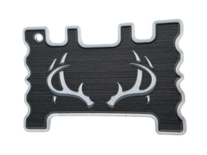Charcoal/Storm Gray Brushed Deer Antler Design