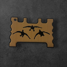 Load image into Gallery viewer, Mocha/Black Brushed Cupping Ducks Design