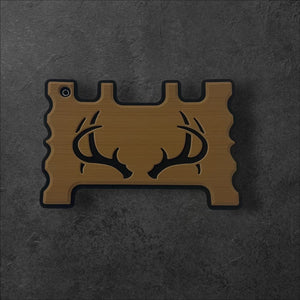 Mocha/Black Brushed Deer Antler Design