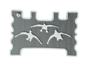 Storm Gray/Cool Gray Brushed Cupping Ducks Design
